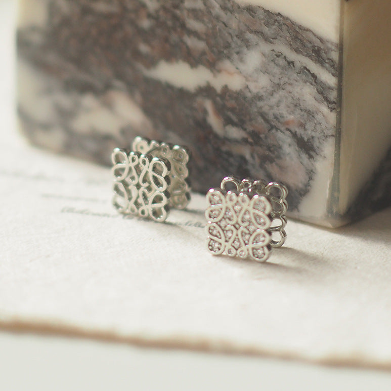 Vintage Gold /Silver Tone Spiral Stud Earrings for Dailywear/Date