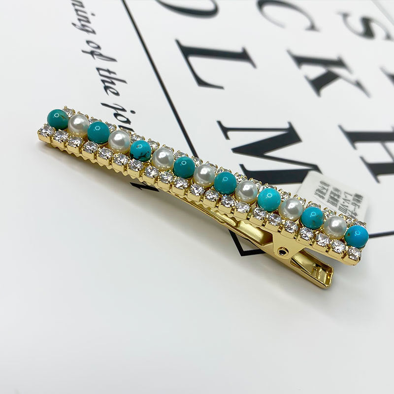 Turquoise Barrette Hair Clip Hair Pin – Elegant Hair Accessory