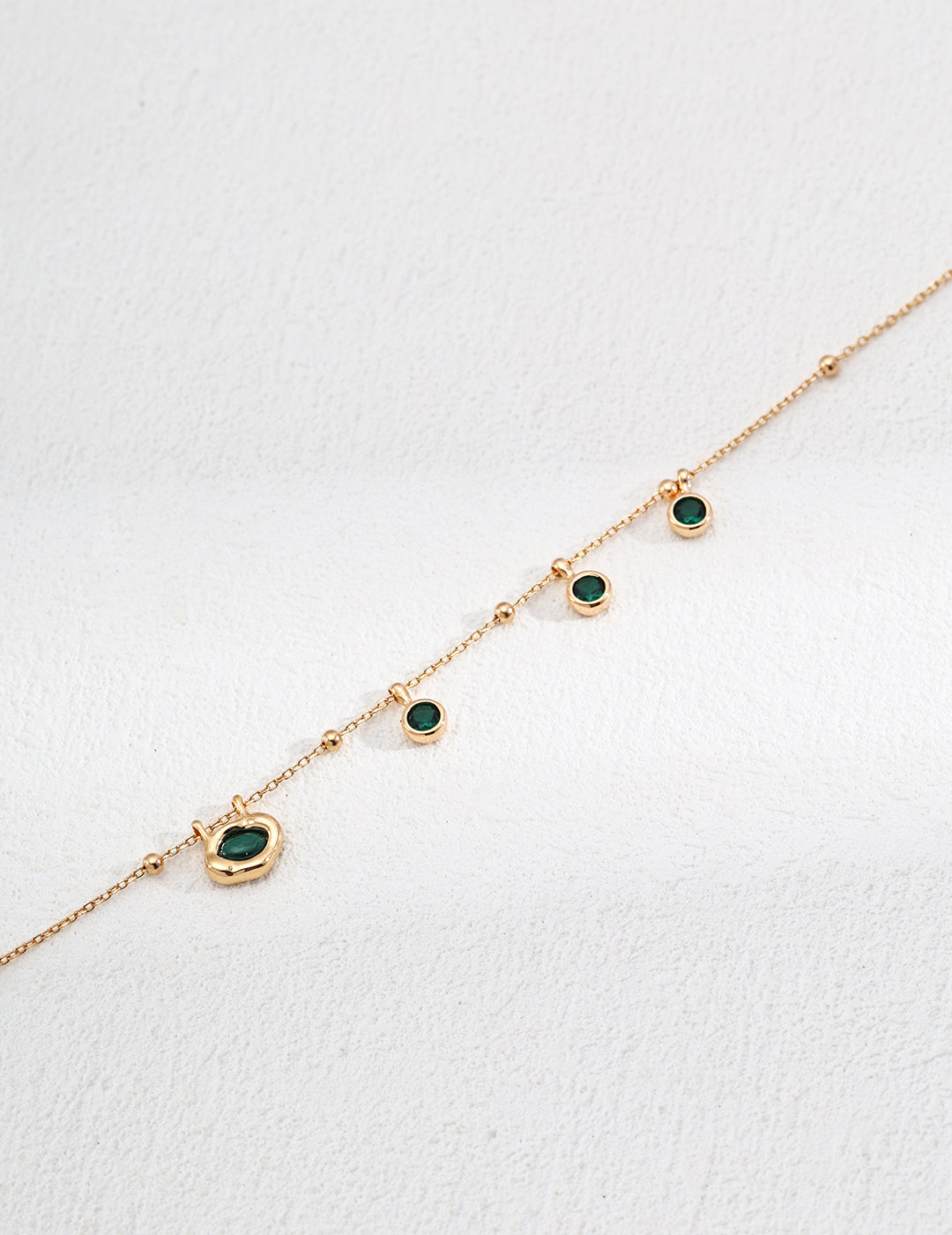 Collier minimaliste en argent S925 avec zircon