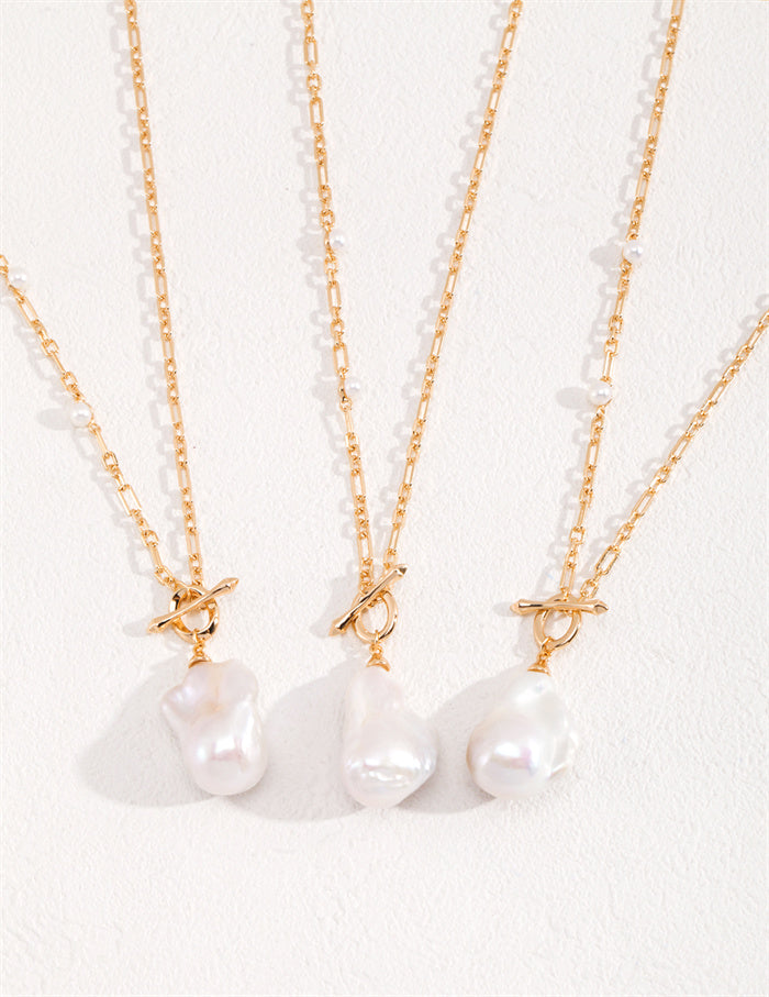 Baroque Pearl Long Necklace for Women(Every Necklace is Unique Natural Pearls)