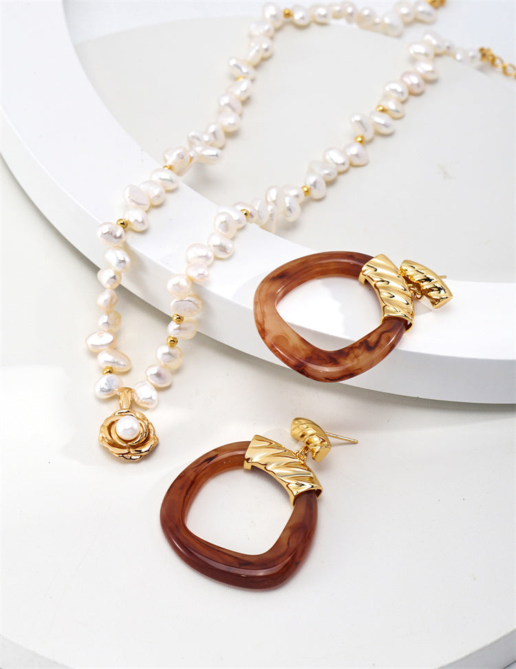Klassisch elegante Kamelienperlenkette für Braut/Frauen