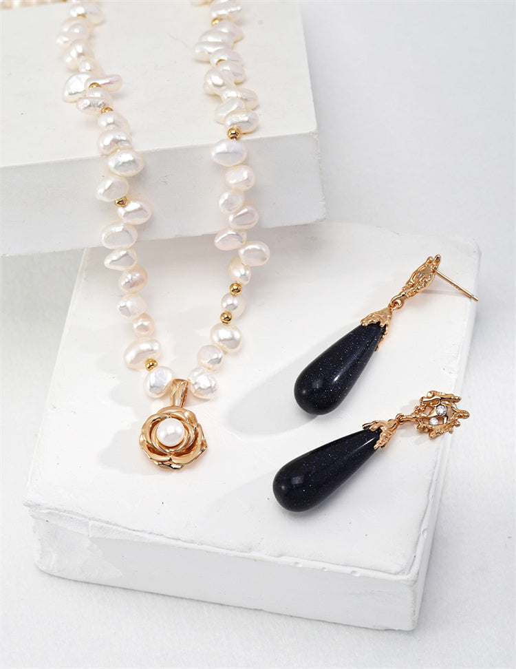 Klassisch elegante Kamelienperlenkette für Braut/Frauen