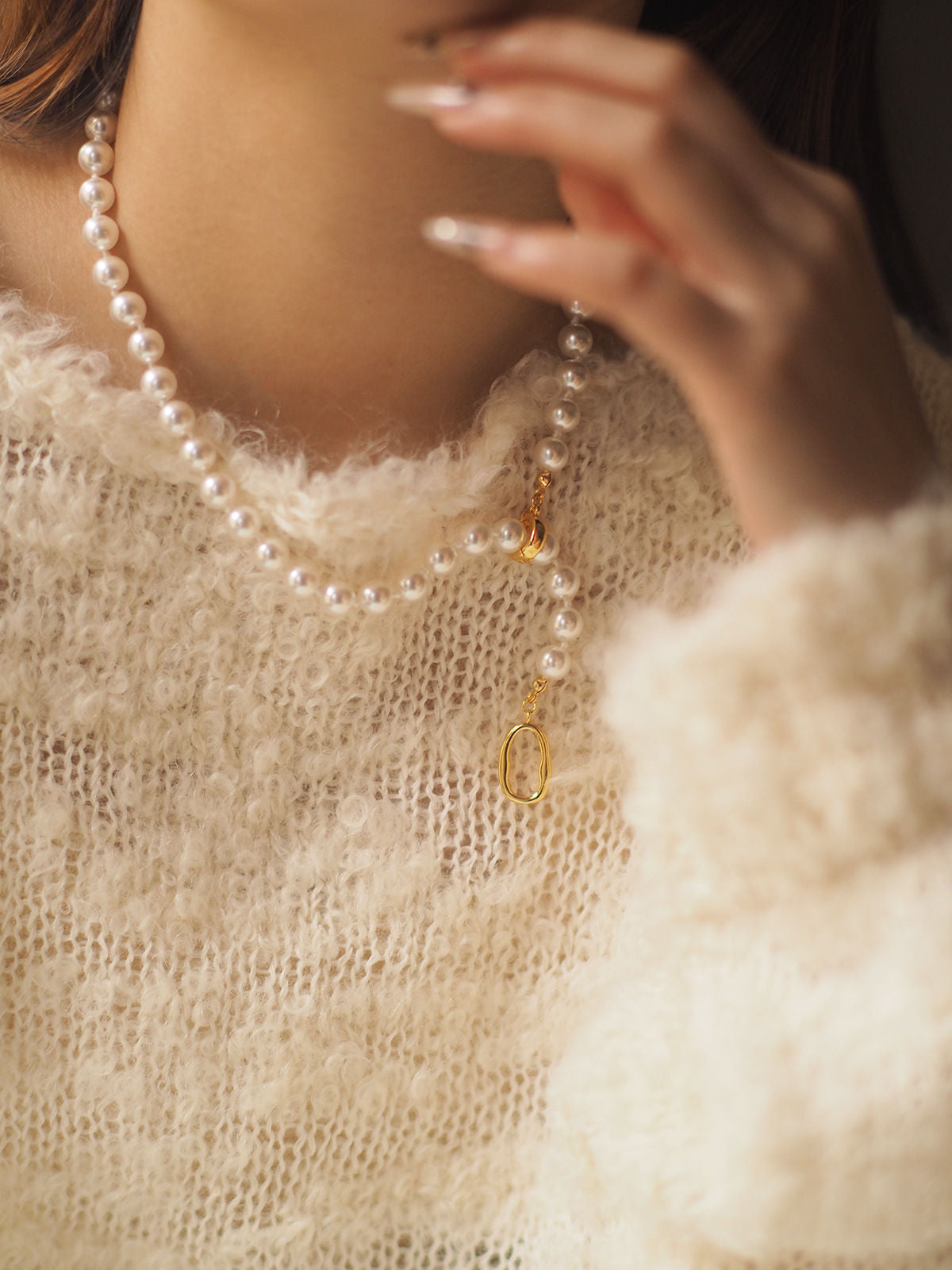 Elegant Pearl Necklace – Gold-Plated Luxury Style