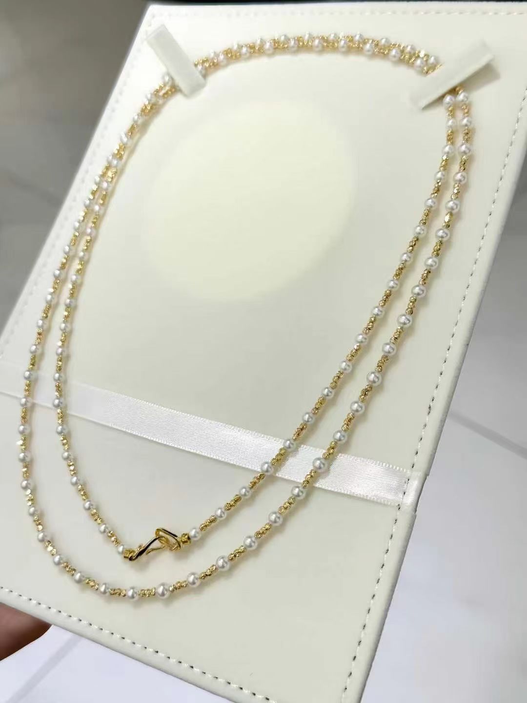Baby Freshwater Pearl Necklace Long Layering Necklace