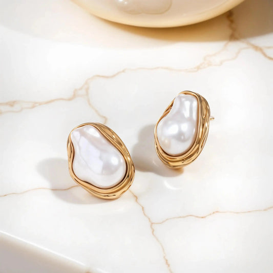 Chunky Gold and Pearl Earrings: Statement Style Meets Timeless Elegance