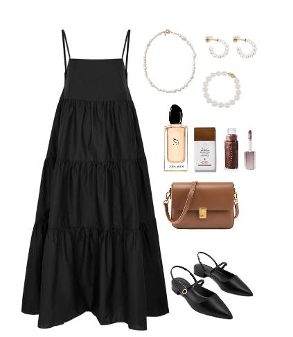 Charming Jewellery Combinations to Style Maxi Black Dresses