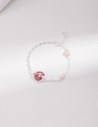 Strawberry/Pink Quartz Bracelet