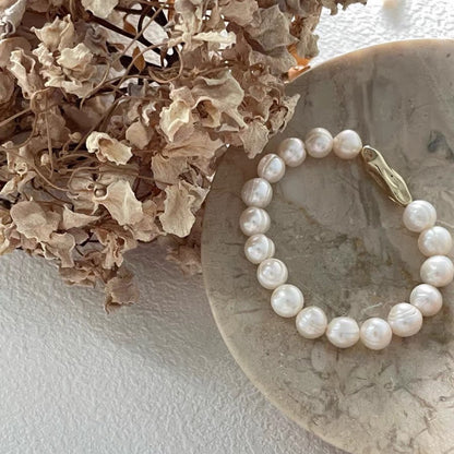 Twisted Natural Freshwater Pearl Bracelet for Gift