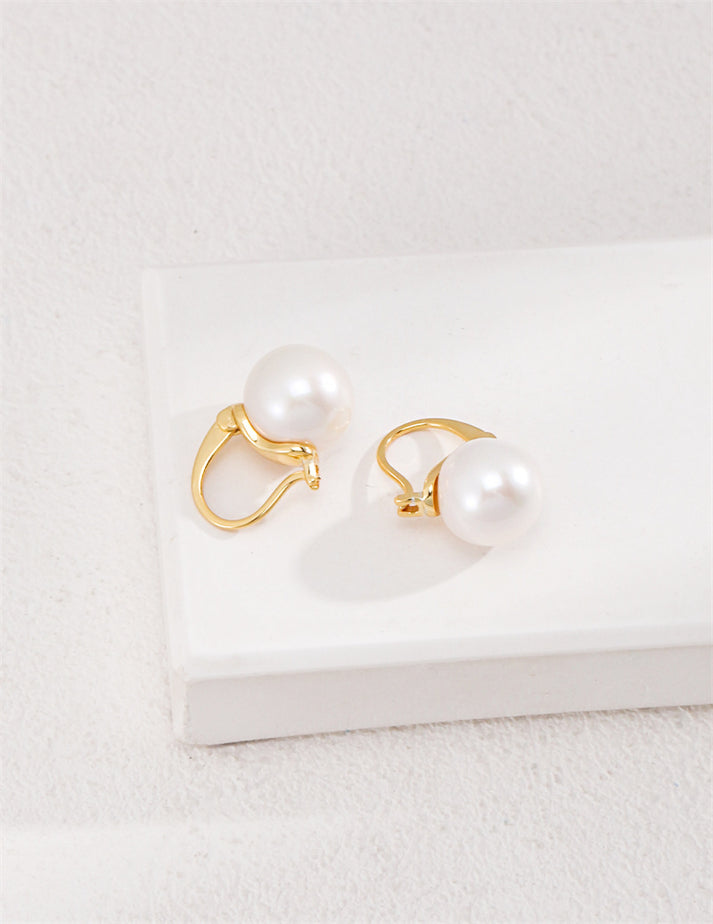 classic drop pearl earrings
