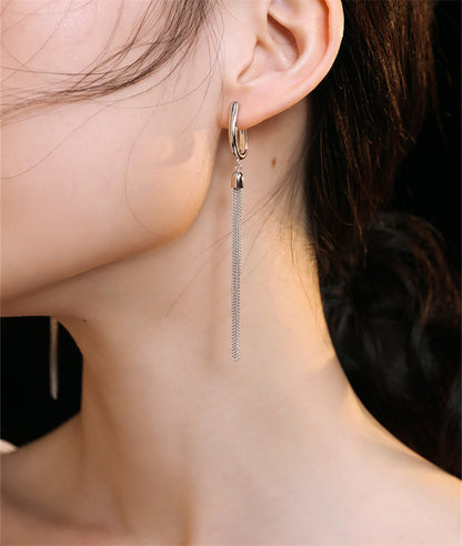 Elegant Tassel Long Drop Earrings