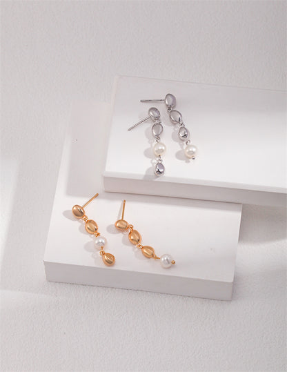 S925 Silver Pearl Drop Earrings for Party/Bridal Wear