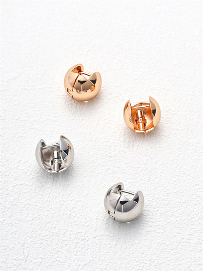 S925 Silber Geometrische Kugel Ohrstecker