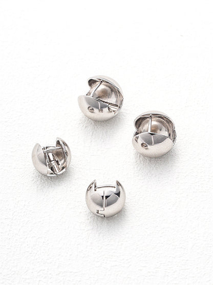 S925 Silber Geometrische Kugel Ohrstecker