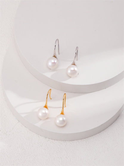 Elegant Pearl Drop Earrings – S925 Sterling Silver | Timeless & Subtle Sophistication