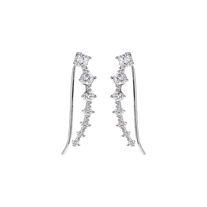 Zircon Earrings Simple and Elegant Earring Studs