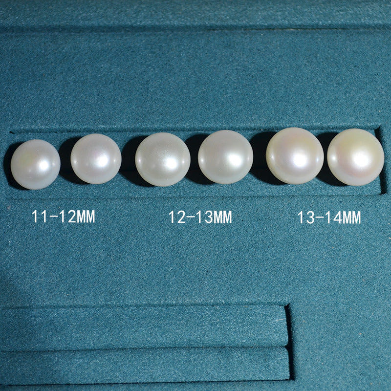Freshwater Button Pearl Stud Earrings – Classic Design