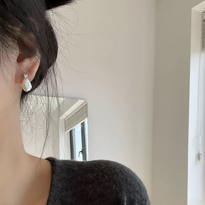 cute baroque pearl studs