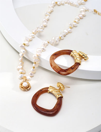 Klassisch elegante Kamelienperlenkette für Braut/Frauen