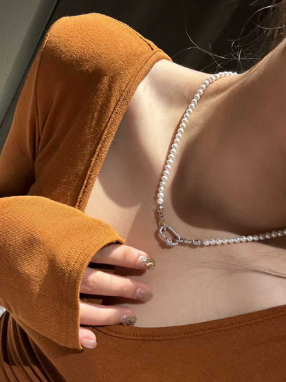 Elegant Freshwater Pearl Bead Necklace