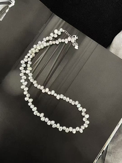 Freshwater Baroque Pearl Beaded Necklace