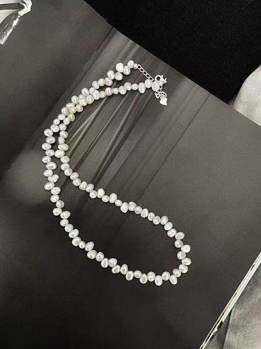 Freshwater Baroque Pearl Beaded Necklace