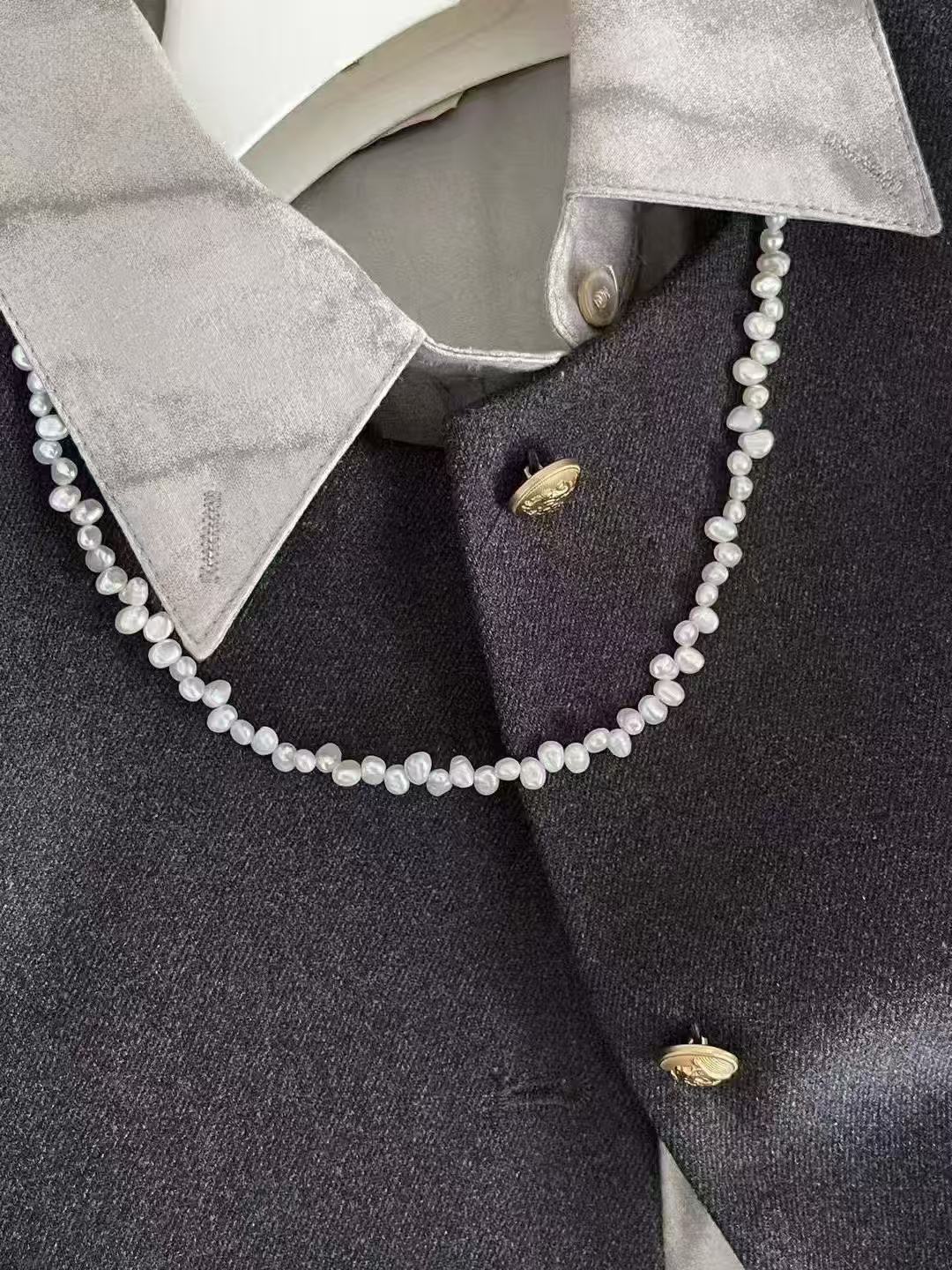 Freshwater Baroque Pearl Beaded Necklace