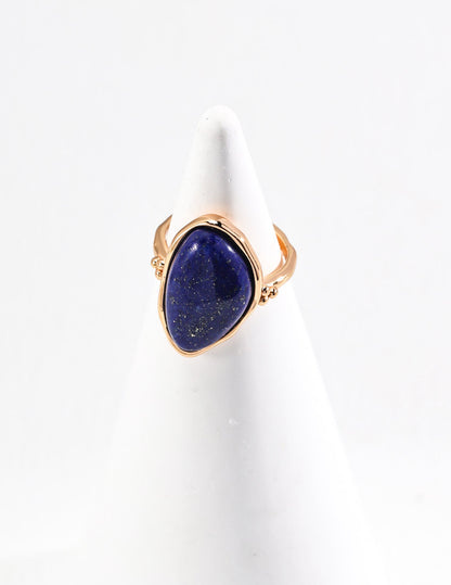 Bague vintage en lapis-lazuli naturel
