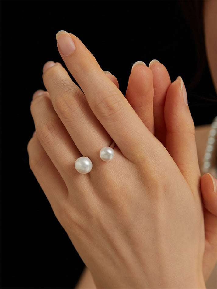 double pearl ring